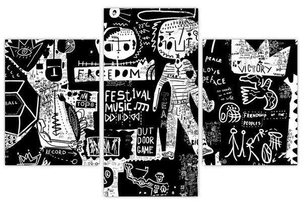 Kép - Graffiti (90x60 cm)
