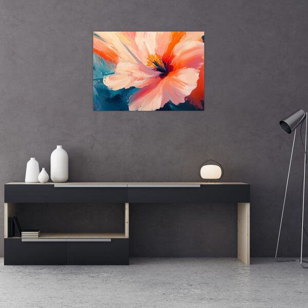 Kép - Festett virág (70x50 cm)