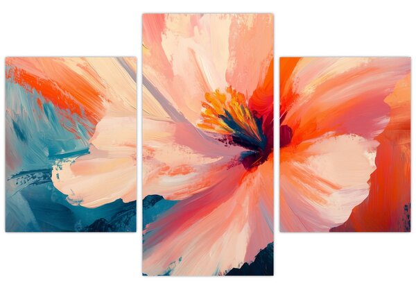 Kép - Festett virág (90x60 cm)