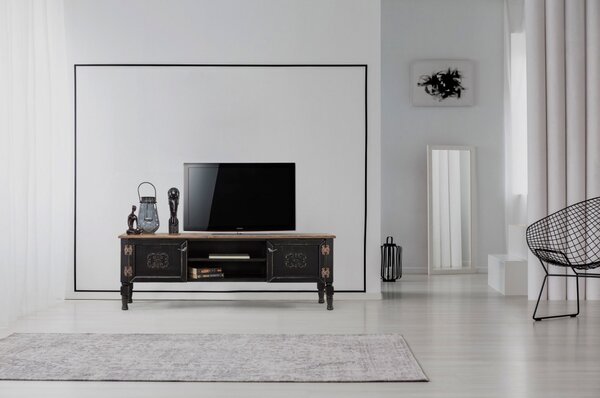 Ada TV-állvány, fekete, 150 cm