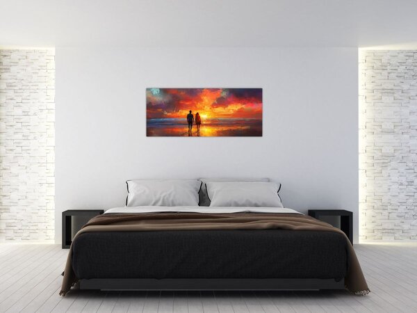 Kép - Séta a tengerparton (120x50 cm)