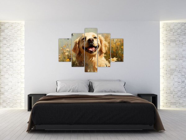 Kép - Boldog kutyus (150x105 cm)