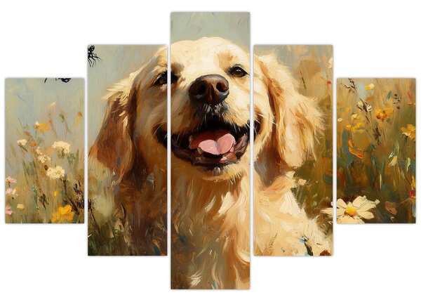 Kép - Boldog kutyus (150x105 cm)