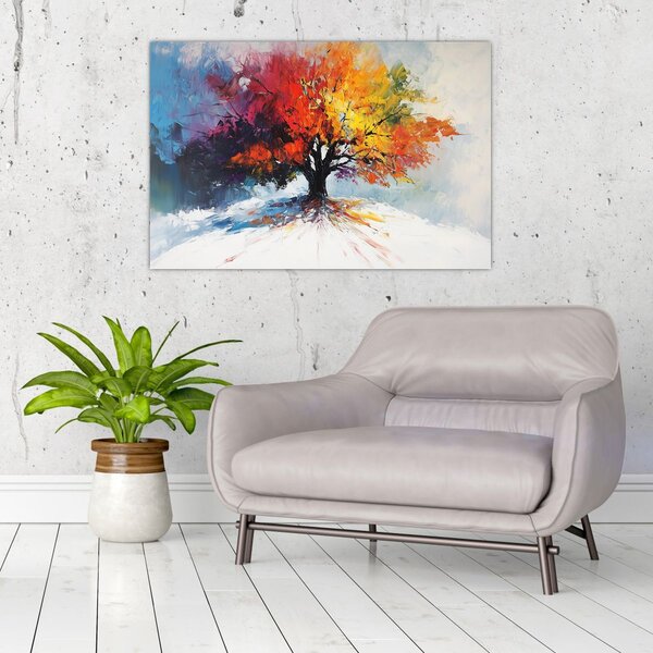 Kép - Színes fa (90x60 cm)