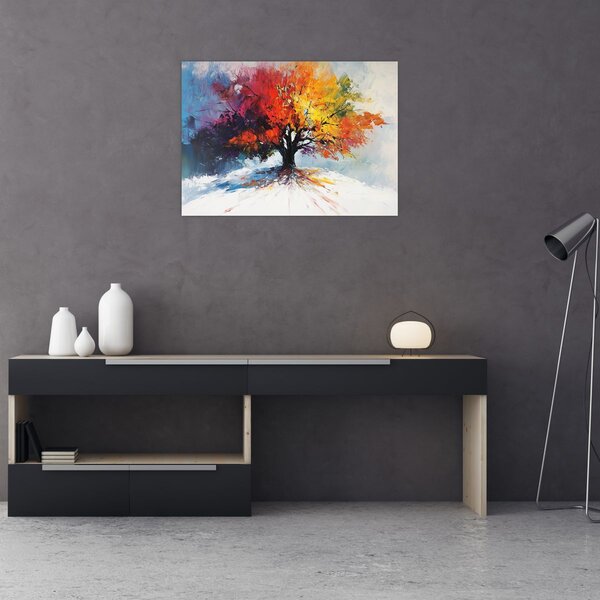 Kép - Színes fa (70x50 cm)