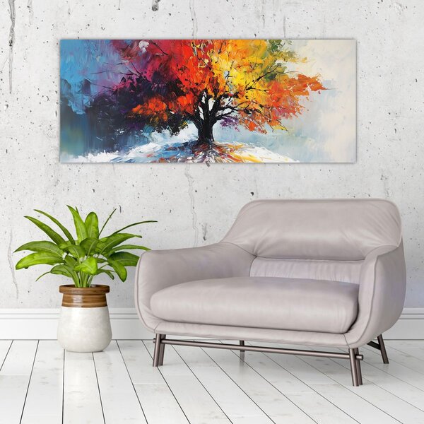 Kép - Színes fa (120x50 cm)