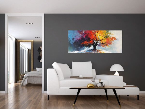 Kép - Színes fa (120x50 cm)