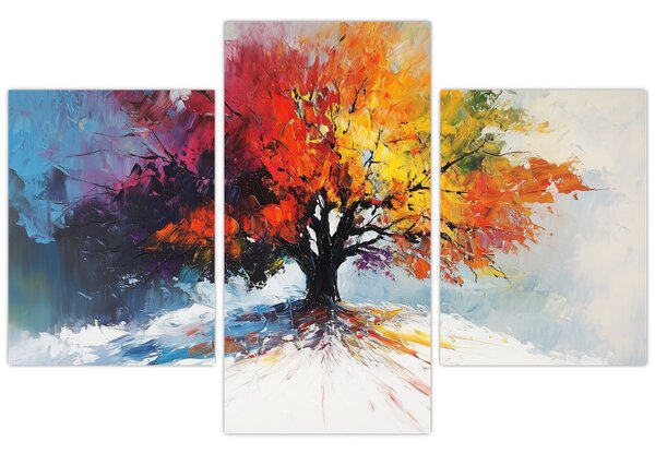 Kép - Színes fa (90x60 cm)
