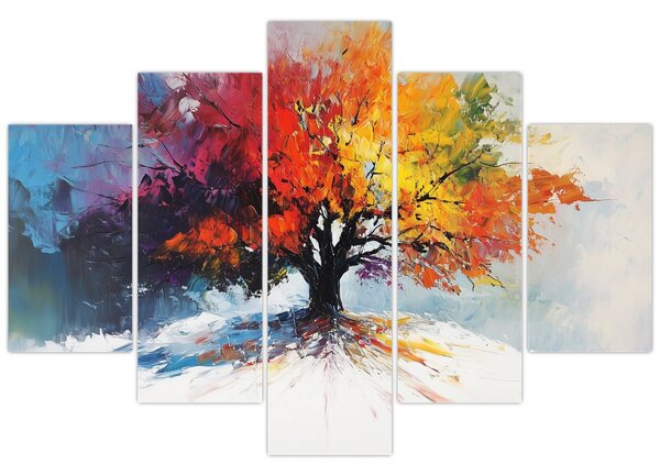 Kép - Színes fa (150x105 cm)
