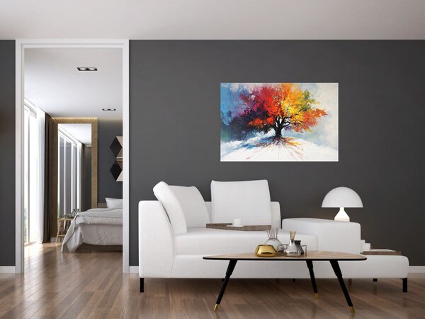 Kép - Színes fa (90x60 cm)