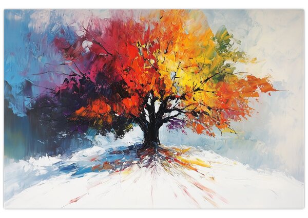 Kép - Színes fa (90x60 cm)