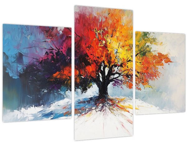 Kép - Színes fa (90x60 cm)