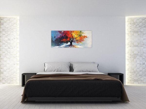 Kép - Színes fa (120x50 cm)