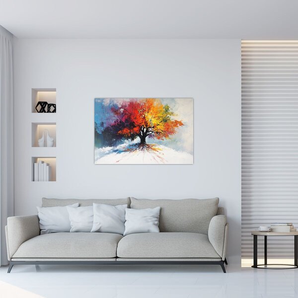 Kép - Színes fa (90x60 cm)