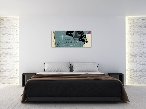 Kép - Repülő léggömb szivárvánnyal (120x50 cm)