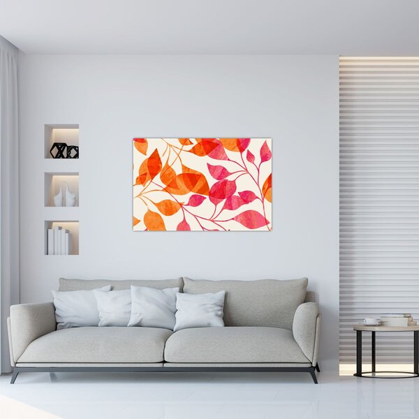 Kép - Narancssárga levelek (90x60 cm)