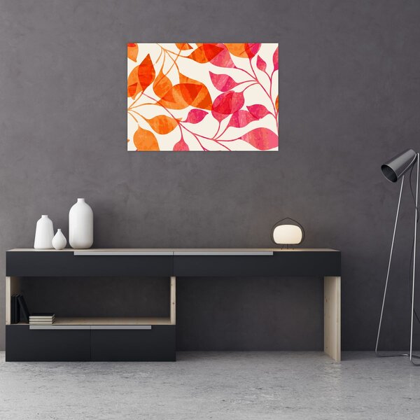 Kép - Narancssárga levelek (70x50 cm)