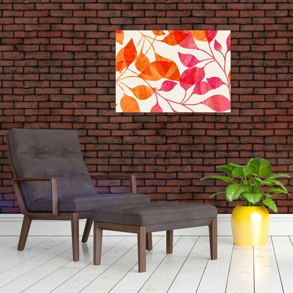 Kép - Narancssárga levelek (70x50 cm)