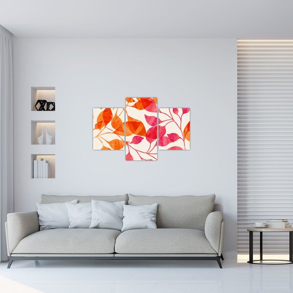 Kép - Narancssárga levelek (90x60 cm)