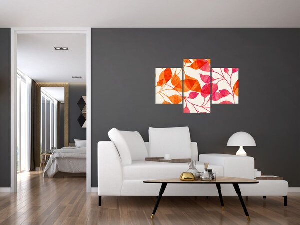 Kép - Narancssárga levelek (90x60 cm)