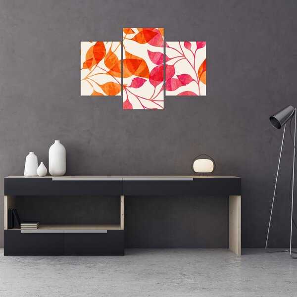 Kép - Narancssárga levelek (90x60 cm)