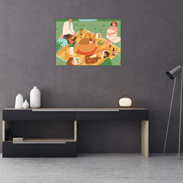 Üveg kép - Nyári szerelem (70x50 cm)