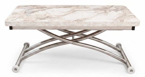 Mini Juppo Ext - White Marble, Chrome