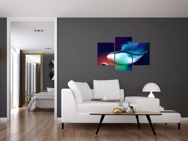 Kép - Egy bálna az űrben (90x60 cm)