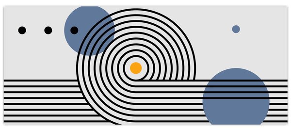 Kép - Minimalista absztrakció N⁰1 (120x50 cm)