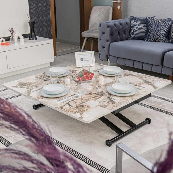 Home Ext - White Marble, Black