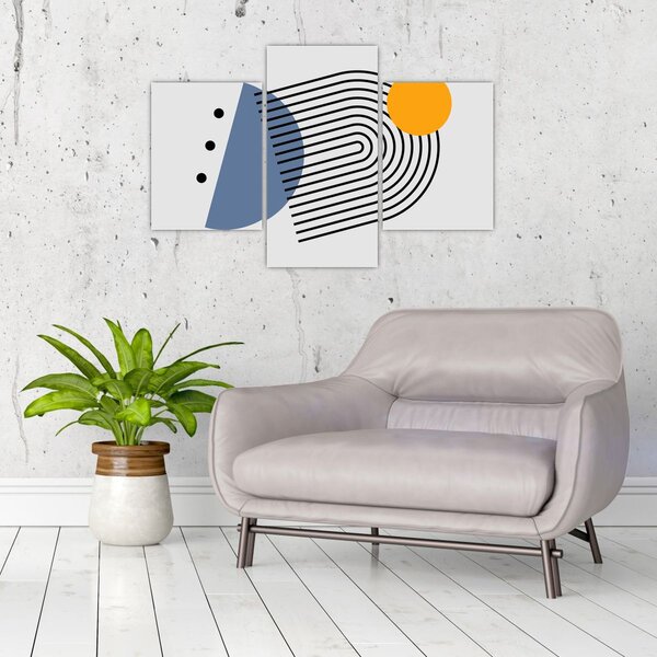 Kép - Minimalista absztrakció N⁰2 (90x60 cm)