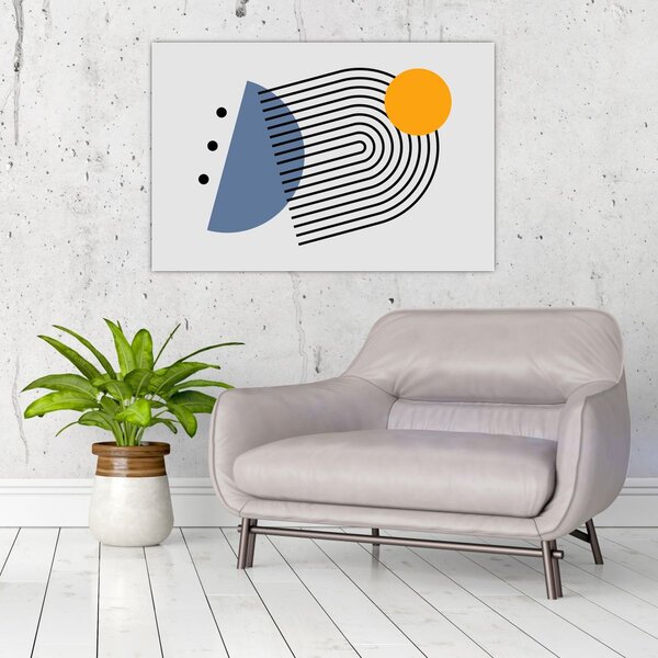 Kép - Minimalista absztrakció N⁰2 (90x60 cm)