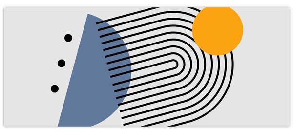 Kép - Minimalista absztrakció N⁰2 (120x50 cm)