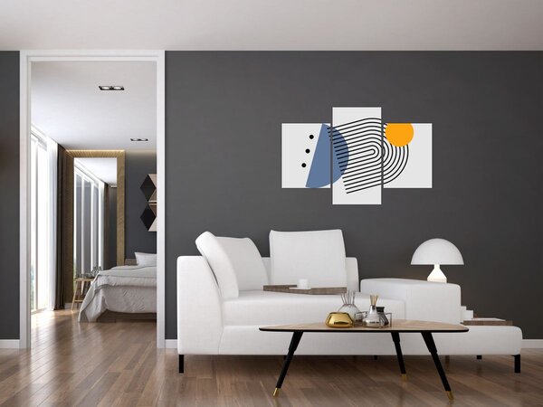 Kép - Minimalista absztrakció N⁰2 (90x60 cm)