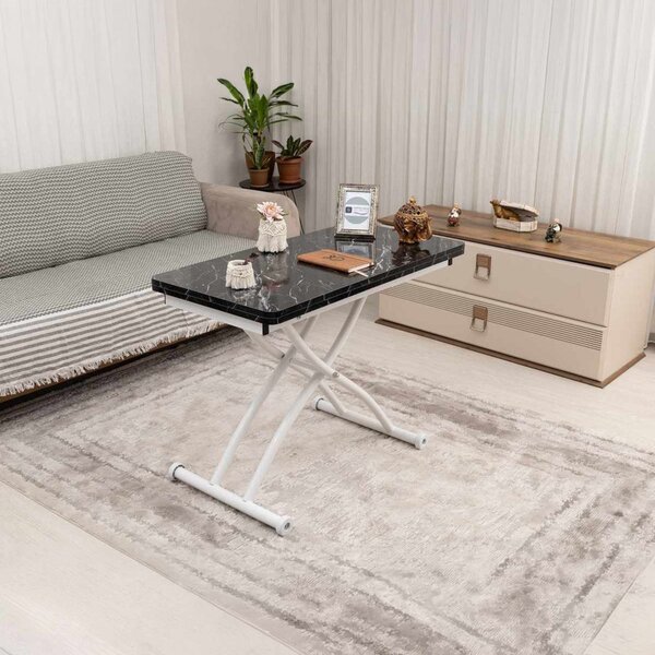 Mini Juppo Ext - Black Marble, White