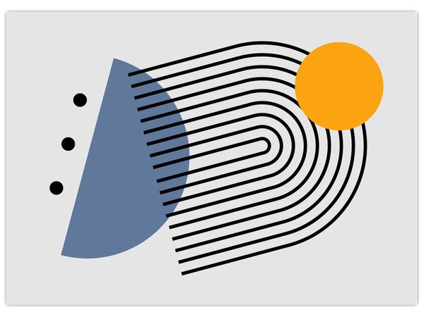 Kép - Minimalista absztrakció N⁰2 (70x50 cm)
