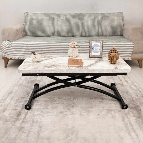 Mini Juppo Ext - White Marble, Black