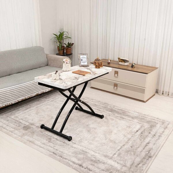 Mini Juppo Ext - White Marble, Black
