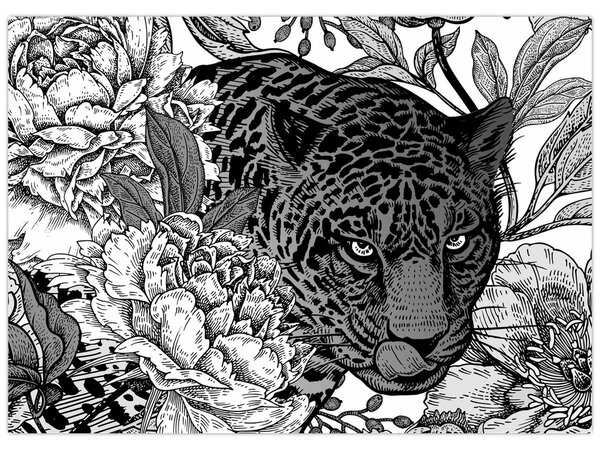 Kép - Egzotikus kert (70x50 cm)