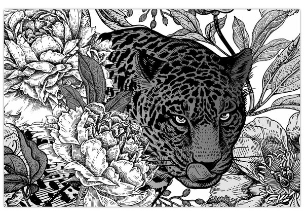 Kép - Egzotikus kert (90x60 cm)