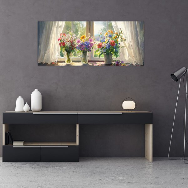 Kép - Csokor az ablaknál (120x50 cm)
