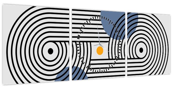 Kép - Minimalista absztrakció N⁰3 (órával) (90x30 cm)