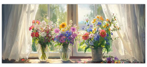 Kép - Csokor az ablaknál (120x50 cm)
