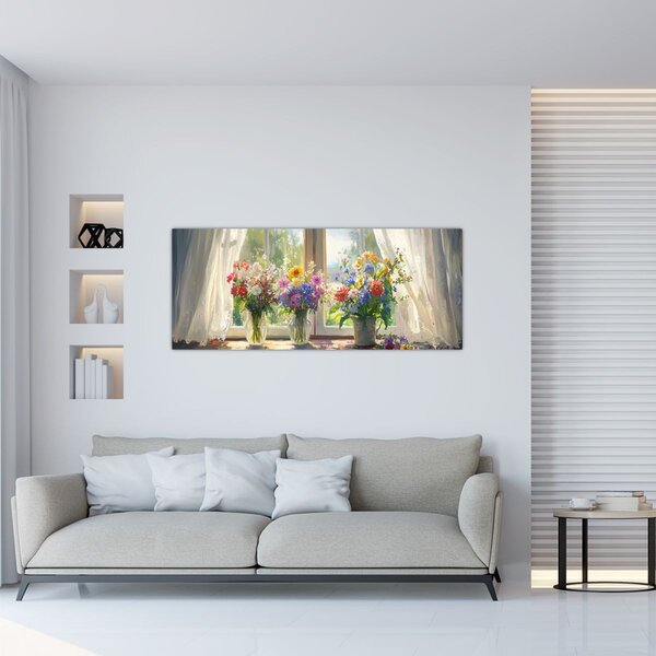 Kép - Csokor az ablaknál (120x50 cm)