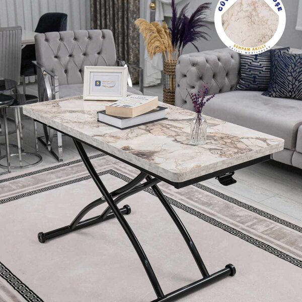 Juppo Ext - White Marble, Black