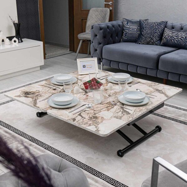 Juppo Ext - White Marble, Black
