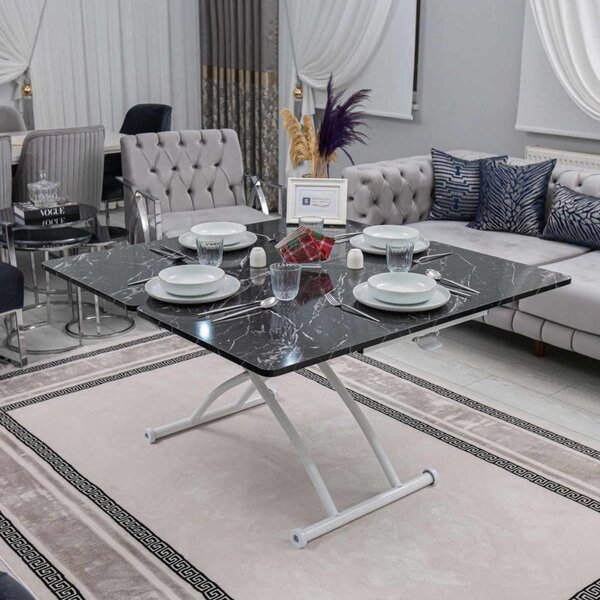 Juppo Ext - Black Marble, White