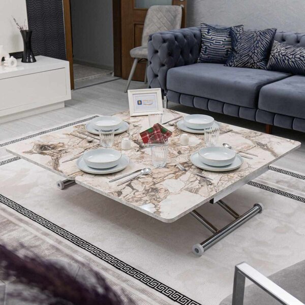 Juppo Ext - White Marble, Chrome