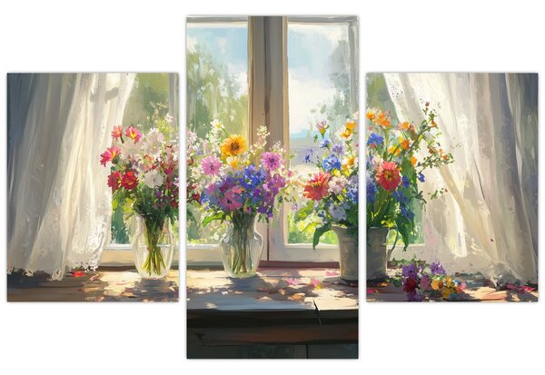 Kép - Csokor az ablaknál (90x60 cm)