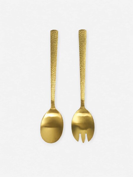 Sinsay - Salátaszedő készlet dombornyomott nyéllel 2 pack - arany